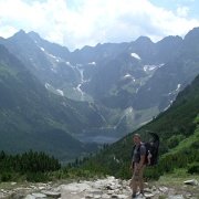 IMGP3615   A to już inna wyprawa. Widok ze Świstówki na Morskie Oko.