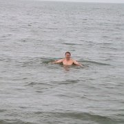 IMGP3668   Zbyszek niezrażony temperaturą pluskał się codziennie.