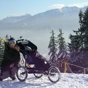 IMGP4123   Z Gubałówki widok na Tatry zawsze jest bardzo ładny. Chyba, że jest mgła i zdjęcie robi się pod światło.