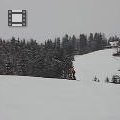 MVI 1138  Na nartach nuda. Skręcamy, skręcamy, skręcamy... Cały stok pusty, nie ma się z kim pobawić.
