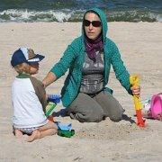 IMG 2394   Nawet, kiedy było chłodniej na plaży nie można się było nudzić.