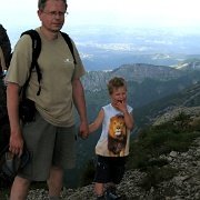 IMG 4171   Prawie na szczycie. Przepaść, a za nią całe Podhale.